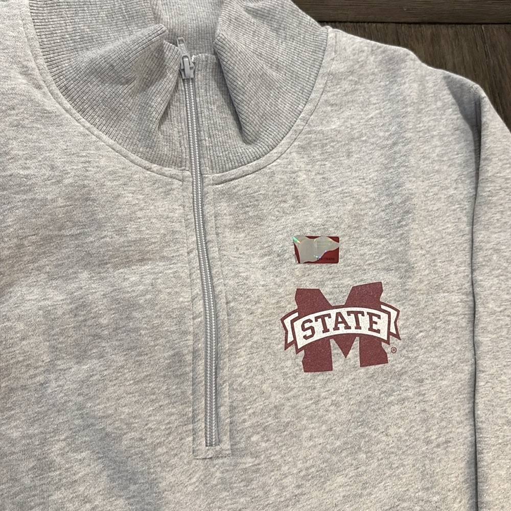 NWOT [Sport-Tek] Mississippi State Bulldogs NCAA 1/4 Zip Pullover Women’s 4XL - Picture 7 of 11